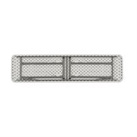 Table-banc pliable en plastique de 6 pieds, pliable en deux, robuste, portable, pour intérieur/extérieur, restauration, pique-nique, fête, événement