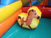 Terrain de jeux gonflable pour enfants en plein air Bounce House avec Ball Pit Bouncy Castle Parc d'attractions à thème gonflable avec obstacles