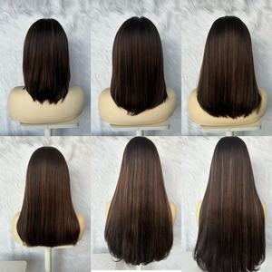 最佳质量直生人发假发高清蕾丝上衣棕色巴拉伊格突出犹太犹太无层隐形结 - Product Image 6