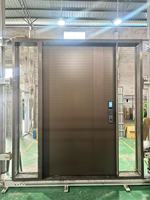 Porte double en acier inoxydable ignifuge sur mesure OEM avec barre anti-panique d'urgence pour bâtiments publics