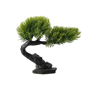 Décoration de paysage d'aquarium de <span class=keywords><strong>chanson</strong></span> de bienvenue simulée Ornement d'herbe d'<span class=keywords><strong>eau</strong></span> en forme d'arbre artificiel - Product Image 3
