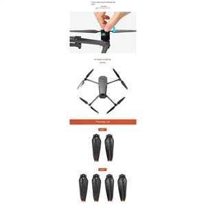 Accesorios de ala de liberación rápida Mavic3 9453F hoja de hélice Drone piezas de reparación de hélice compatibles con Mavic 3 - Product Image 3