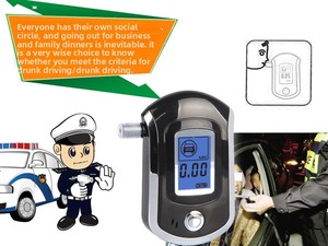 Độ chính xác cao xách tay Blow-Through loại rượu Tester với màn hình lớn hiển thị kỹ thuật số tự kiểm tra uống ROHS chứng nhận - Product Image 6