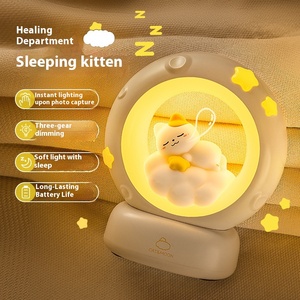 Lampe de Nuit LED Panda en ABS Moderne avec Étoiles de Lune et Xiao Mao Ornements Tactile pour Cadeau d'Anniversaire pour Fille - Product Image 2