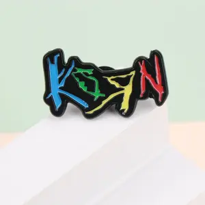 <span class=keywords><strong>Rock</strong></span> Logo bacio della Band americana smalto metallo divertente spille spille spille distintivi regalo di gioielli per gli appassionati di musica amici - Product Image 4