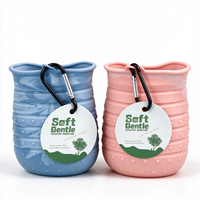 Tasse de nettoyage portable pour pattes de chien, brosse douce en TPR pour le lavage des pieds des animaux, laveur de voyage pour chats et chiens, utilisation en salle de bain et en extérieur