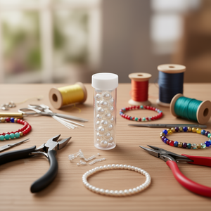 Perle sciolte bianche ILAN da 10 mm per la creazione di gioielli e forniture artigianali - Product Image 2