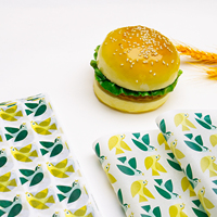 Papier ciré imprimé sur mesure pour l'emballage alimentaire, feuilles de papier résistant à la graisse