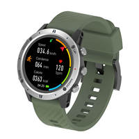 Montre connectée Sunroad G5 Pro avec bracelet en silicone orange, écran OLED rond, GPS, suivi de l'altitude, moniteur de fréquence cardiaque pour les sports de plein air
