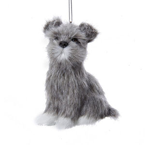 Figurines d'animaux artificielles personnalisées, <span class=keywords><strong>mini</strong></span>-jouets de Noël, ensemble de jouets pour animaux de compagnie, modèle de chiot en fourrure, peluche, ornements de <span class=keywords><strong>chien</strong></span>, décoration de la maison - Product Image 2