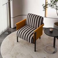 Fauteuil de détente moderne en teck doré, écologique, pour chambre à coucher, salon, salle à manger, hôtel et réception d'hôtes