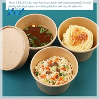 Bols en céramique avec couvercles en carton, matériaux recyclés, qualité alimentaire, bols à soupe en kraft chaud, grands bols à salade