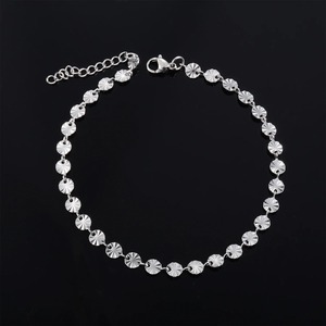 Charm Round Carving Bracelet Stainless Steel Hand <b>Bangle</b> Not Fade Foot Ankle Anklet for <b>Men</b> Women - Product Image 6
