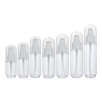 Bouteille en PET en forme de capsule pour lotion et crème, disponible en 30ml, 40ml, 50ml, 60ml, 70ml, 80ml, 100ml – Fabrication en stock