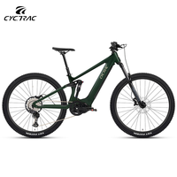 Vélo de montagne électrique CYCTRAC EM6 48V500W à batterie lithium, cadre en aluminium, moteur central sans balais, couple de 140 Nm, 4 pistons - Vente chaude