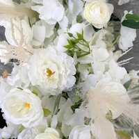 2-3m Kunstzijde Rozen Bloemenrij Op Maat Gemaakt voor Bruiloft Tafeldecoratie Achterwand Boog Evenement Podiumdecoratie