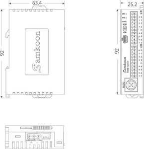 Modulo Principale <span class=keywords><strong>PLC</strong></span> <span class=keywords><strong>Mini</strong></span> Samkoon FGRB-C8X6R 14 I/O, Garanzia 1 Anno, Prezzo Basso, Controllore Logico Programmabile per Automazione Industriale - Product Image 5