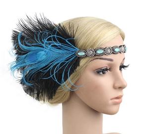 En gros <span class=keywords><strong>Pas</strong></span> <span class=keywords><strong>Cher</strong></span> plume <span class=keywords><strong>coiffe</strong></span> mignon coiffure - Product Image 1