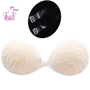 Accessori di lingerie in pizzo in schiuma da donna, il reggiseno in pasta di cotone invisibile, senza tracce, carino e minimalista è riutilizzabile - Product Image 1