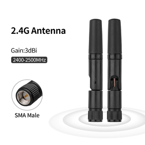 Antenne WIFI pliable de canard en caoutchouc externe 2.4 GHz avec connecteur SMA Routeur extérieur Antennes longue portée 4G Lte 2.4G DBi - Product Image 4