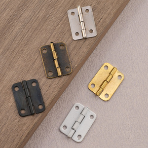 25*19mm Novo Estilo Chinês 180 °   Dobradiças Pequenas de Ferro para Caixa de Madeira |   <span class=keywords><strong>Mini</strong></span> Dobradiças de Metal para Caixa de Joias, Armário, Caixa de Presente - Product Image 4
