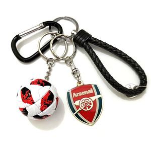 Porte-clés de Football de <span class=keywords><strong>Paris</strong></span> Rome, Promotion personnalisée, pendentif de Fan, écharpe 3d, porte-clés en métal - Product Image 2