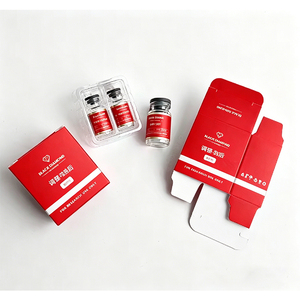 Boîtes d'emballage personnalisées pour flacons de peptides avec plateau, en carton, avec impression d'étiquettes, en <span class=keywords><strong>vinyle</strong></span> holographique brillant, pour flacons de 2ml, 3ml, 5ml - Product Image 2