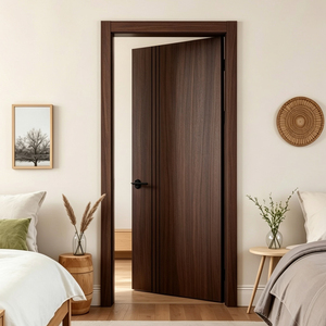 Puerta de interior de madera maciza GA-03L 2026 con ranura, para apartamento - Product Image 2