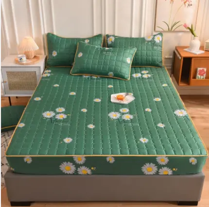 Sábana bajera hipoalergénica para cama, Protector de colchón doble con cremallera, decoración Premium para el hogar