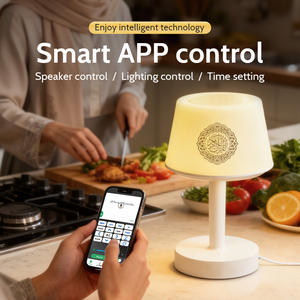 Lámpara de Mesa con Reloj de Oración Azan, Regalos Musulmanes para Ramadán, Altavoz de Corán, Iluminación y Reproductor de Corán - Product Image 5