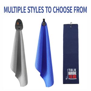 Toalla de golf magnética impresa Logotipo personalizado Toalla de golf seca húmeda con cepillo - Product Image 3