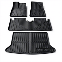 Tapis de sol de voiture NRD TECH TPE pour BYD Dolphin/LHD-EV-5S_2023, toutes saisons, ensemble complet + tapis de coffre 3D, 4 pièces, qualité alimentaire, garantie 3 ans
