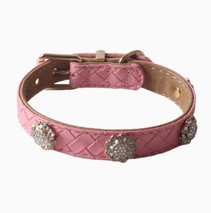 Collier pour animaux de compagnie en cuir PU avec strass, collier pour <span class=keywords><strong>chien</strong></span> et chat, design de bijoux exquis et étincelant, magnifique collier pour animaux de compagnie - Product Image 4