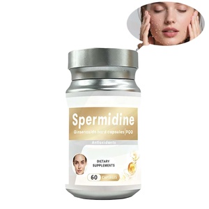 Suplemento antioxidante <span class=keywords><strong>de</strong></span> hierbas chinas en stock: Cápsulas <span class=keywords><strong>de</strong></span> espermidina, ginsenosido, extracto <span class=keywords><strong>de</strong></span> olivo, PQQ y dihidroquercetina - Product Image 1