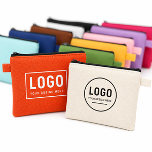 Customize Logo Embroidery Blank Canvas Makeup <b>Bags</b> Cosmetic <b>Bag</b> Custom Size Color Cotton Canvas Make Up <b>Bag</b> - Product Image 4