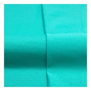 Tejido de punto liso transpirable de algodón peinado <span class=keywords><strong>40S</strong></span> con elastano, anti-bolitas, orgánico, 165GSM, para ropa deportiva de niñas, venta al por mayor - Product Image 3