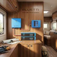 Station d'alimentation solaire d'urgence BLUETTI RVSolar 48V, sortie AC 5kW, sortie AC/DC combinée 6kW pour climatiseur de camping-car, micro-ondes, cafetière