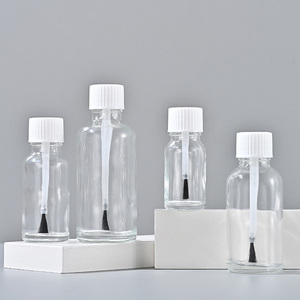 Botella de aceite esencial con tapa de pincel ámbar de 5-50 ml en stock de fábrica, botella de pegamento, pincel transparente para esmalte de <span class=keywords><strong>uñas</strong></span> - Product Image 6
