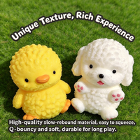 Peluche Ours en peluche, Chiot, Canard jaune, Texture boueuse, Jouet anti-stress à rebond lent, à presser, pour enfants et adultes