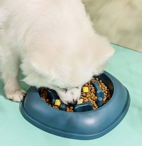 Venda Quente Tigelas de Alimentação Lenta Duráveis e Ecológicas Anti-engasgo Formato Arredondado Tigela de Plástico para Animais de Estimação - Product Image 2