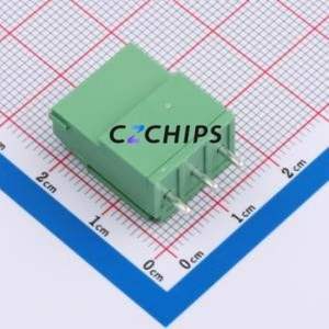 DG129-5.08-03P-14-100A(H) Screw Terminal Block Through hole Component (THT),P=5.08mm Connector 1x3P 5.08mm Green Through Hole - Product Image 2