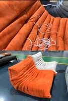 Modernes Samt-Raupensofa, Vakuumkomprimierter Bodenliegestuhl, Weicher Einzelner Freizeitstuhl für Wohnzimmer und Schlafzimmer