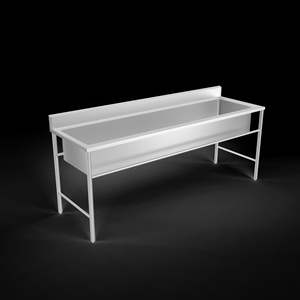 Pabrik kualitas tinggi 304 baja tahan karat wastafel sekolah kantin dapur batu wastafel - Product Image 2