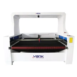 1810 1812 double têtes 90w CO2 Laser Cutter Machine Auto alimentation tissu Laser découpeuse à vendre