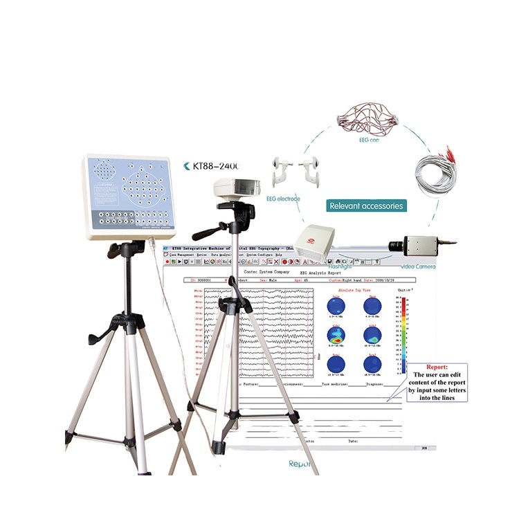 CONTEC KT88-2400 video technical support 24 Channels Digital eeg electroencephalogram