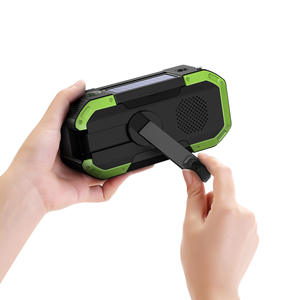 Solar Powered AM FM Portable Radio <b>Speaker</b> with <b>LED</b> Display Flashlight Alarm for Outdoor Camping Hiking - Product Image 4