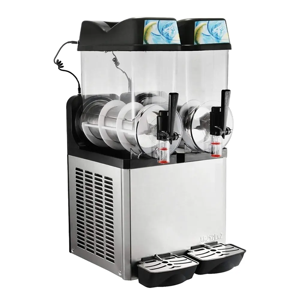 Şurubu yapma makinesi gurme buzlu içecek makinesi kar beyaz gazlı slush makinesi ticaret