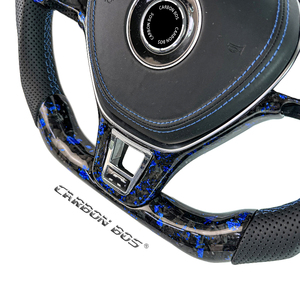 Volant personnalisé en fibre de carbone forgée, directement de l'usine, adapté à la Volkswagen Mk7 <span class=keywords><strong>Golf</strong></span> 7 MK6 <span class=keywords><strong>Golf</strong></span> <span class=keywords><strong>6</strong></span> <span class=keywords><strong>GTI</strong></span> - Product Image 3