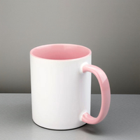 Tasses de sublimation de tasse en céramique de logo personnalisable de haute qualité de 11oz avec accessoire de cuillère pour le camping