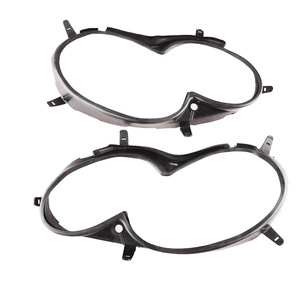 Bandes en caoutchouc pour phares Mercedes-Benz CLK classe W209, ABS noir, gauche et droite, pour remplacement et réparation 2002-2008 - Product Image 2